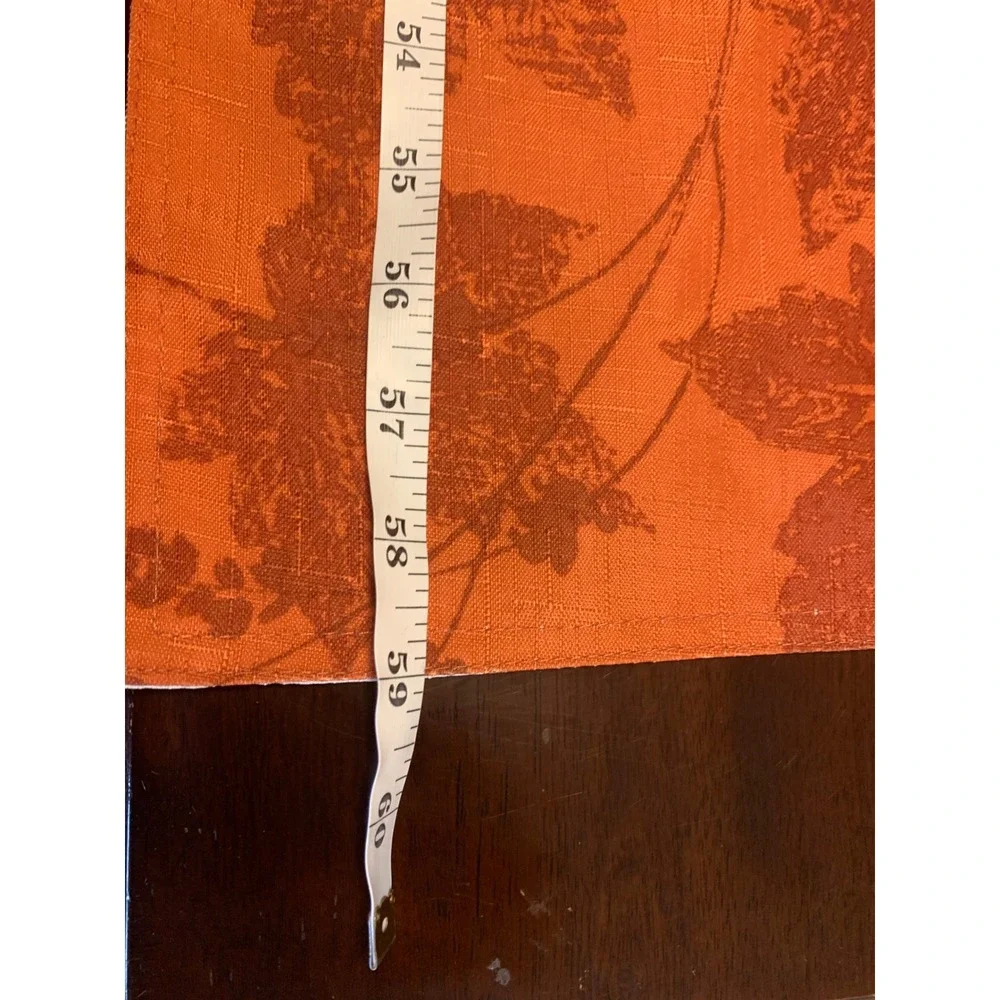 Fall Reversible Table Runner 17x59 Autumn Maple Leaf Orange Green Harvest Decor